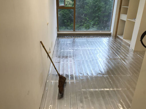 杭州金基晓庐电地暖施工现场