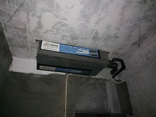 中天之江诚品日立中央空调管路施工