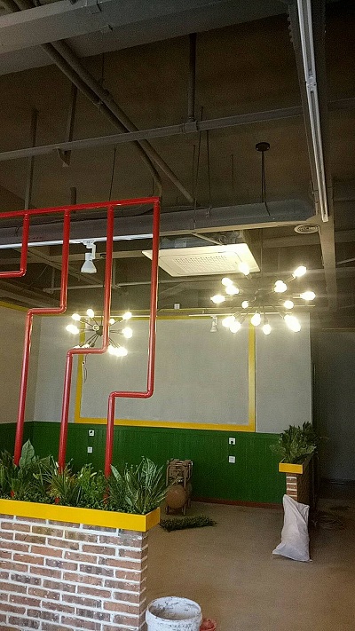萧山新意广场餐饮暖通工程现场