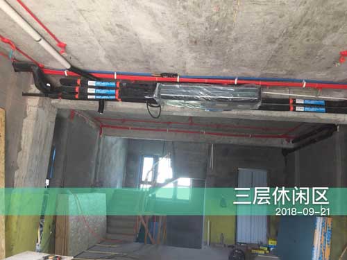 温州乐清自建别墅暖通系统施工