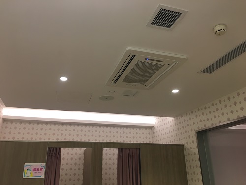 金宝贝早教中心新风系统隐蔽工程