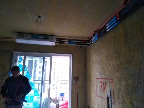 杭州中骏钱塘御景大金一拖三中央空调工程