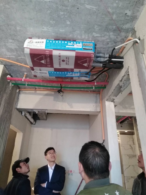 中骏钱塘御景大金中央空调施工
