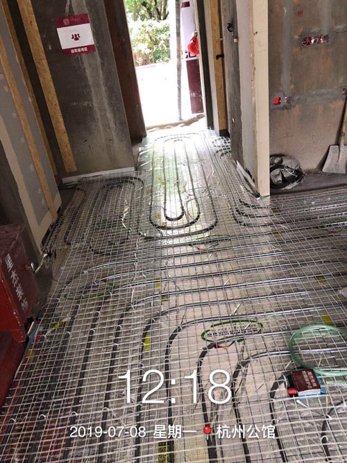 杭州公馆住宅地暖施工记录