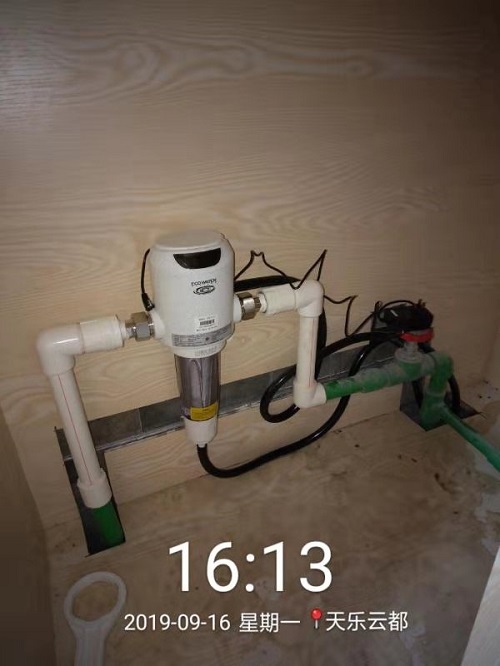 天乐云都别墅净水与机电系统施工