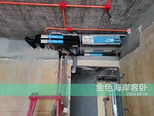 杭州金色海岸特灵水空调地暖新风工程