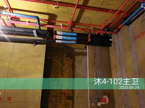 融信沐水澜轩除湿新风排风施工
