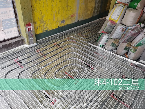 融信沐水澜轩地暖隐蔽工程记录