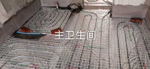融信沐澜瑞好地暖回路施工
