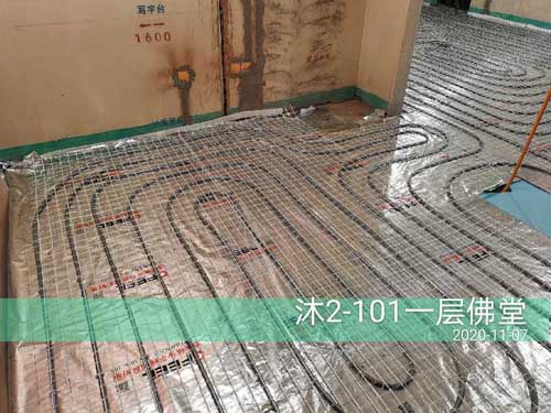 融信沐澜叠排除湿新风系统施工
