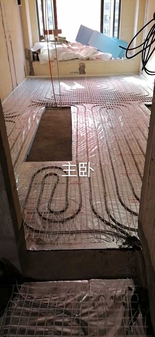 融信沐澜地暖隐蔽工程施工记录