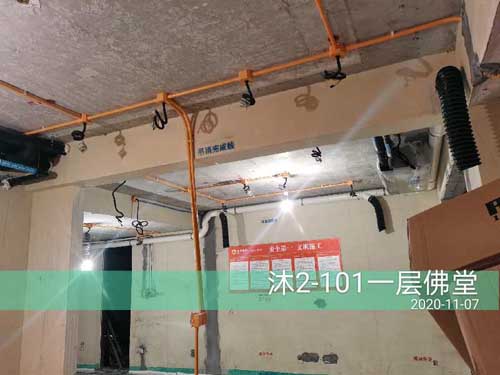 融信沐澜叠排瑞好地暖施工