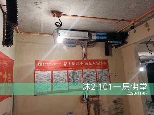 融信沐澜叠排新风排风隐蔽工程