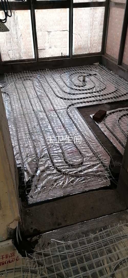 杭州融信沐澜叠排威能冷凝炉瑞好地暖工程