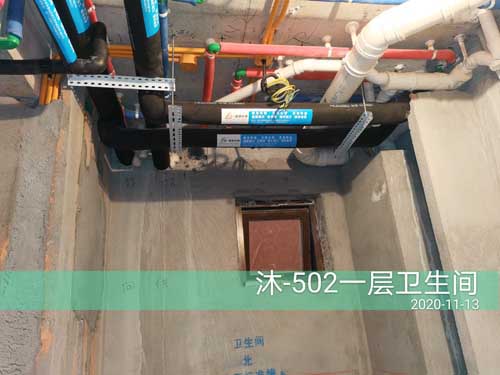融信沐澜叠排新风系统施工记录