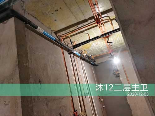 融信沐澜地下室暖通隐蔽工程