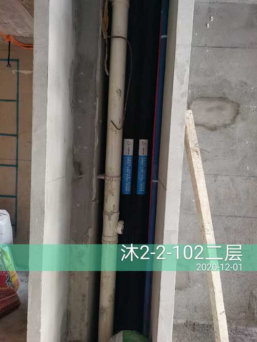 融信沐澜地下室暖通除湿施工记录