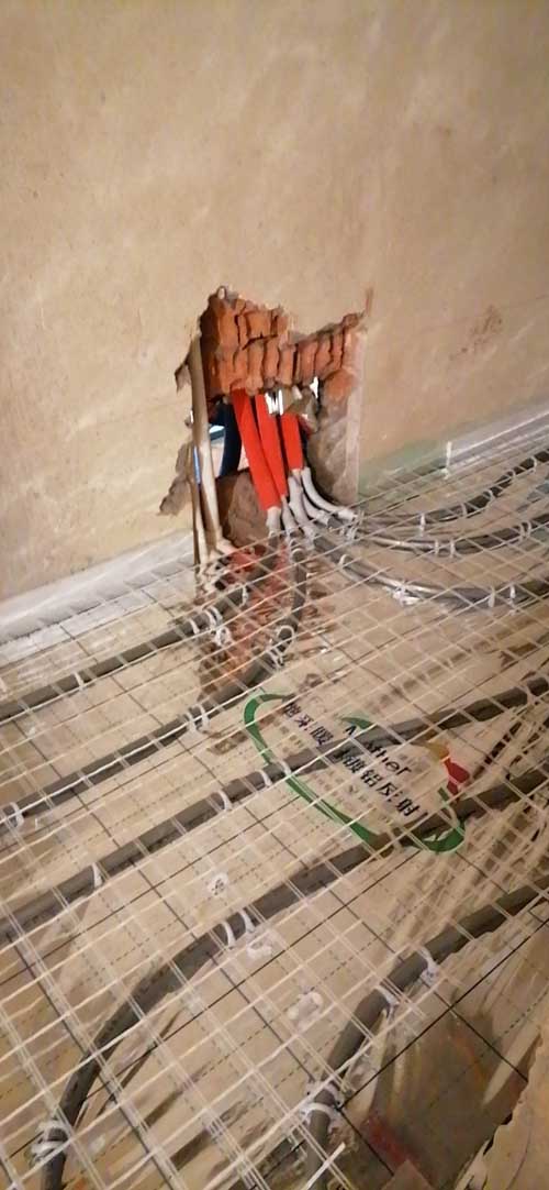 融信沐澜瑞好地暖隐蔽工程
