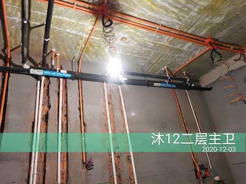杭州融信沐澜叠排暖通工程施工记录
