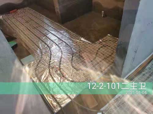 融信沐澜德国瑞好地暖施工记录