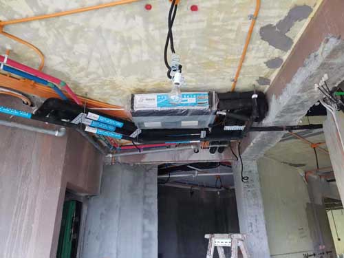 钱塘大观特灵水空调施工记录