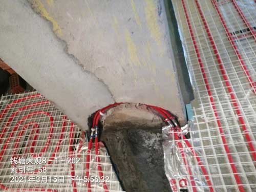 钱塘大观地暖分区管路施工