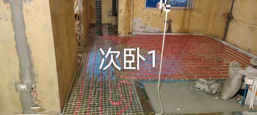 住宅地暖管路施工记录