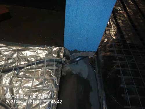 融信沐澜地暖隐蔽工程施工记录