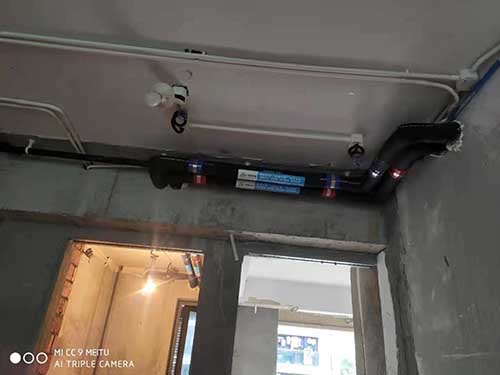 田园牧歌住宅暖通隐蔽工程施工