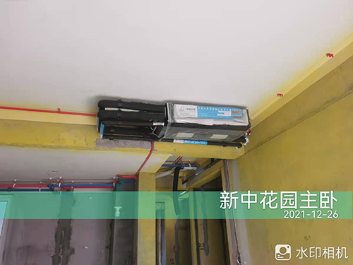 嘉兴新中国际花园排屋暖通工程现场
