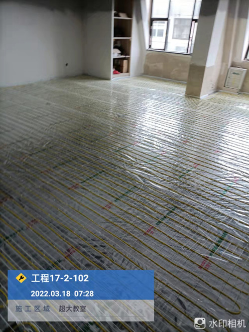 瑜伽馆地暖管路施工记录