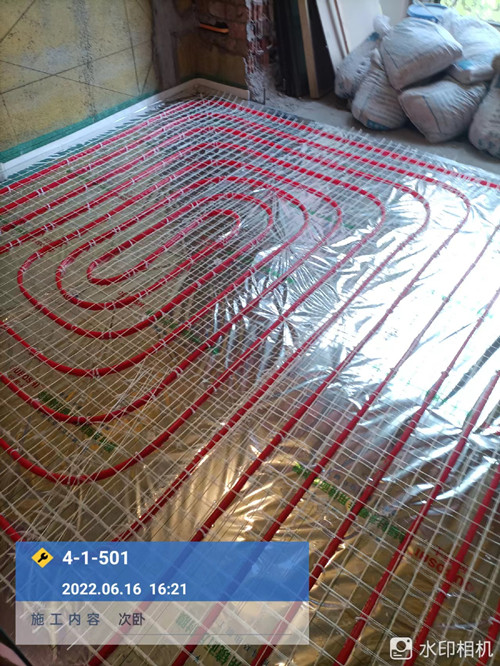 东裕华庭地暖隐蔽工程管路记录