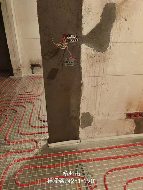 祥泽名府地暖隐蔽工程记录