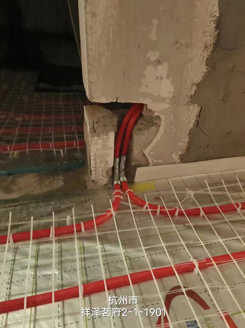 祥泽名府暖通工程施工记录