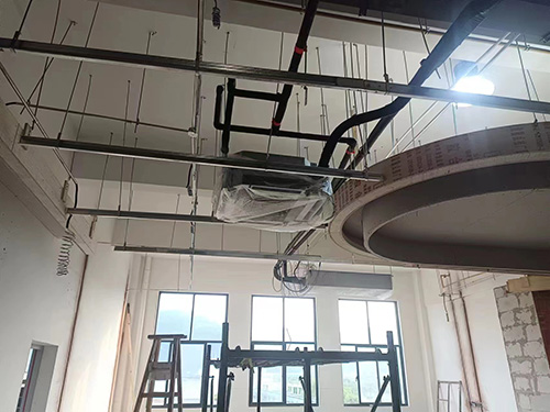 绍兴工业厂区中央空调施工现场