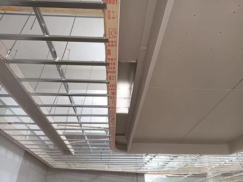 实验室中央空调管路施工现场