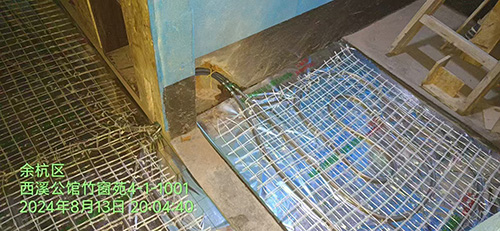 杭州地暖工程施工现场