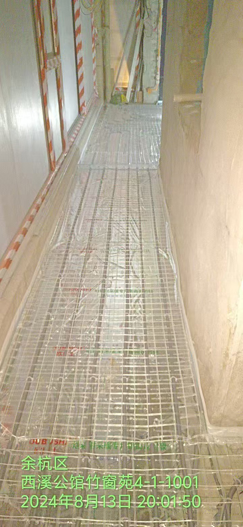 杭州住宅水地暖施工现场