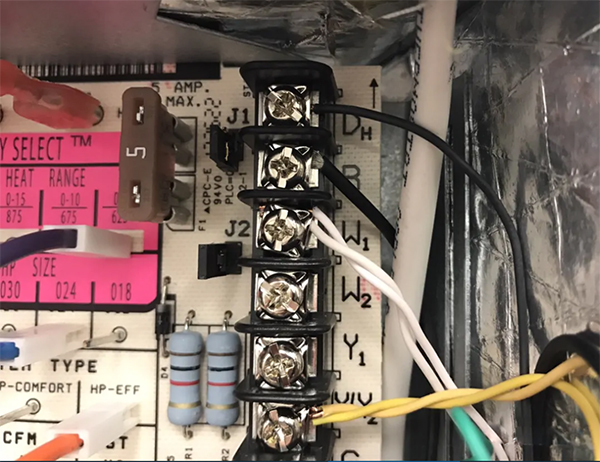 Variable speed Air Handler dehumidification wiring