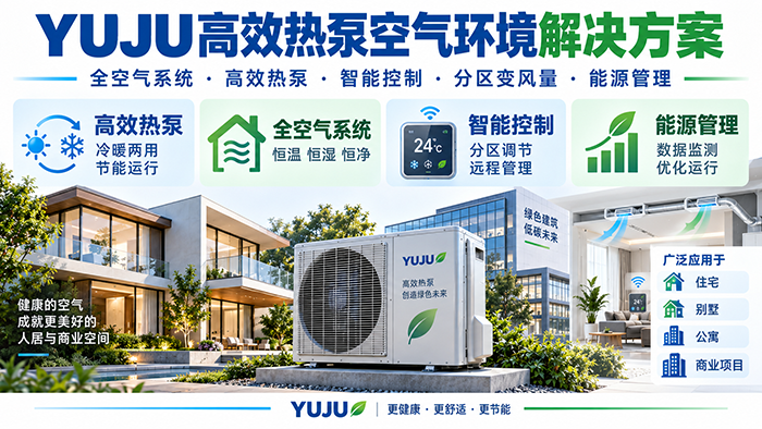 YUJU高效热泵空气环境解决方案