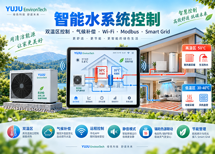 R290空气源热泵双温区智能水系统控制